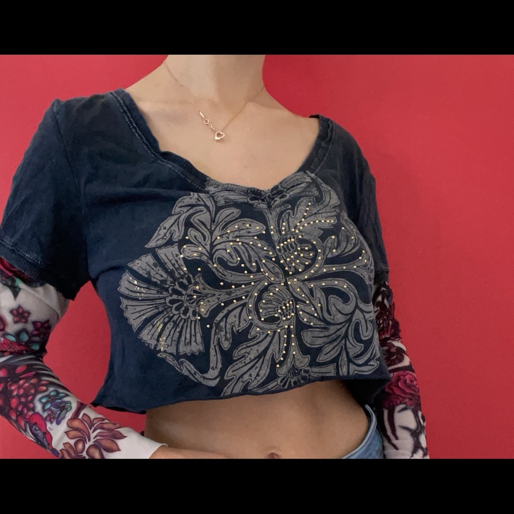 Tattoo Sleeve Crop Top